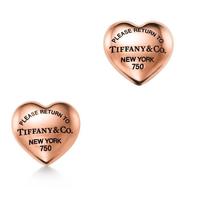 Orecchini Tiffany full heart in oro rosa