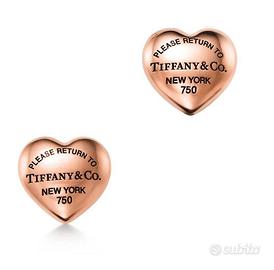 Orecchini Tiffany full heart in oro rosa