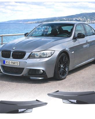 SPLITTER BMW E90 E91 LCI 08-12 LOOK M NERO LUCIDO