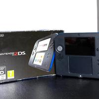 NINTENDO 2DS Nero/Blu Console con SCATOLA