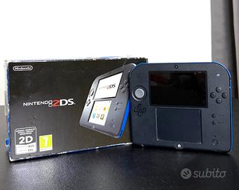 NINTENDO 2DS Nero/Blu Console con SCATOLA