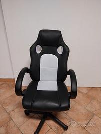 Poltrona racing similpelle