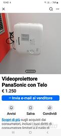 Videoproiettore PanaSonic con Telo elettrico 