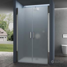 Box doccia a nicchia 85x195cm con porta doppia