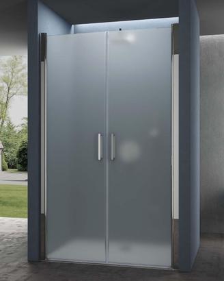 Box doccia a nicchia 85x195cm con porta doppia