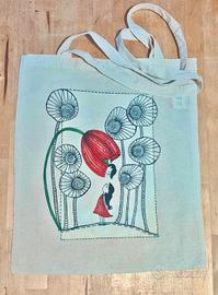borsa in tela dipinta a mano🛍️