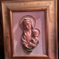 QUADRO 40x48 RELIGIOSO MADONNA E BAMBINO