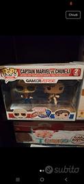 Funko pop captain Marvel vs chun li
