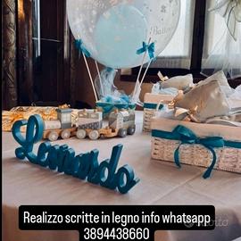 scritte in legno da MB