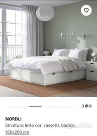 letto contenitore NORDLI IKEA 