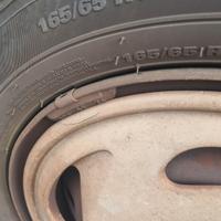 4 gomme seminuove per fiat punto 