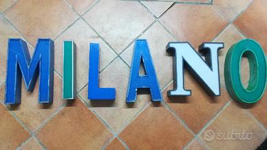 Lettere ex insegna MILANO