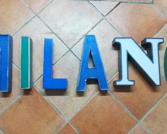 Lettere ex insegna MILANO