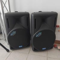 2 casse amplificate da 550 wat