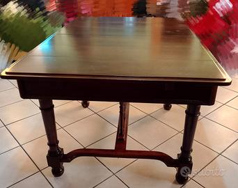 TAVOLO LIBERTY ALLUNGABILE RESTAURATO ANNI 30 NOCE