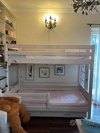 N.2 Letti a castello + N.1 letto estraibile FLEXA