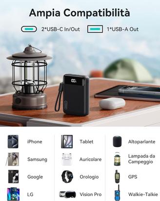 Power Bank, Ultra Piccolo, 20000 mAh