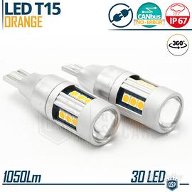 2 Lampadine FRECCE LED T15 W16W CANbus Arancione