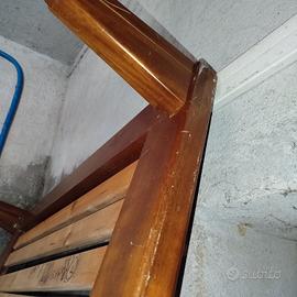 struttura letto doghe in legno noce