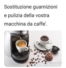 Sostituzione guarnizioni e pulizia macchina da caf