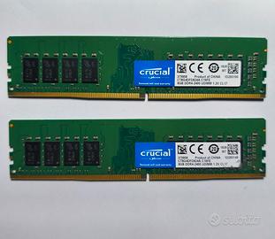 Crucial ram ddr4 8GB 2400MHz UDIMM