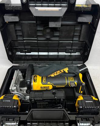 Fresatrice lamellare dewalt dcw682 da 18v 5 ah