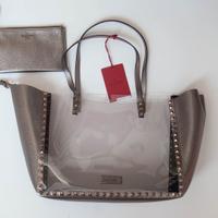 Borsa Rockstud Valentino in Pelle e Vinile con Poc
