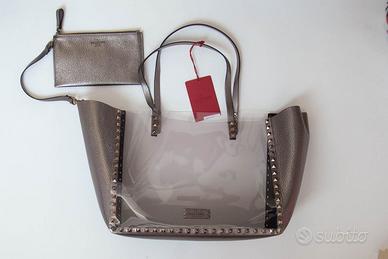 Borsa Rockstud Valentino in Pelle e Vinile con Poc