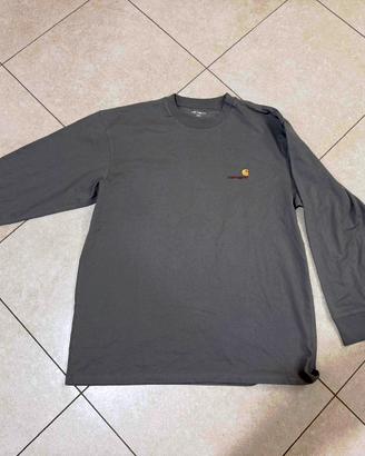 T shirt manica lunga American script carhartt