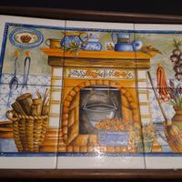 vassoio  composto con sei mattonelle