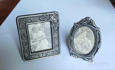 Mini cornici portafoto argento 925 vintage
