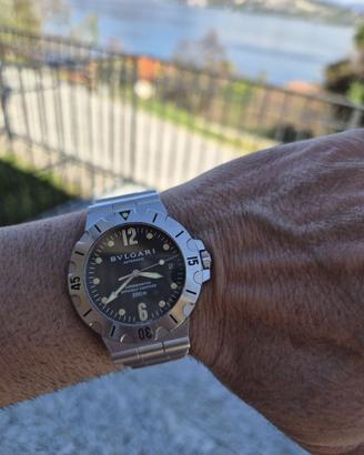 Bulgari Diagono Scuba SD38S, 38 mm, revisionato