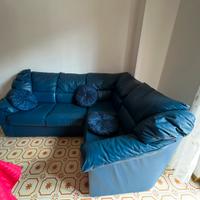 Divano in pelle angolare