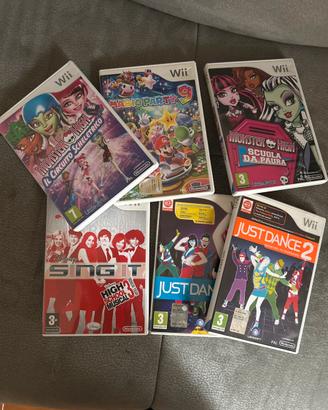 set di 6 giochi per Nintendo Wii
