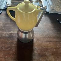 Caffettiera ceramica vintage anni 70 nuova