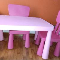 Tavolo per bambini e due Sedie IKEA
