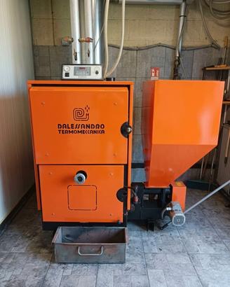 🔥CALDAIA A BIOMASSE / PELLET D'ALESSANDRO 30 kw🔥
