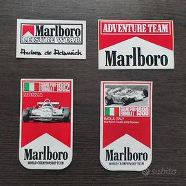 Set 4 Adesivi Marlboro Anni 80