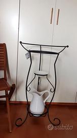 Toilette da camera porta catino stand in ferro