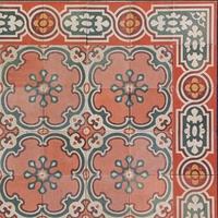Elegante tappeto di cementine antiche