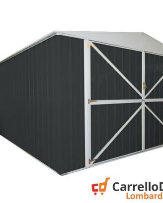 Box acciaio garage lamiera 360x600 21mq nero