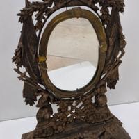Specchio da tavolo militaria con motivi araldici