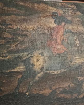 Quadro scena di caccia 