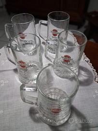 9 pezzi BOCCALE BIRRA Bicchiere con Manico