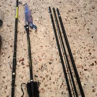 Canne da surf casting/ beach ledgernuove mai usate