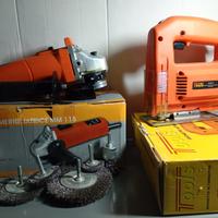 Smerigliatrice + seghetto alternativo+ spazzole