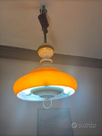 Lampadario estensibile antico anni 70