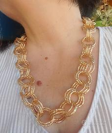 collana in alluminio martellato