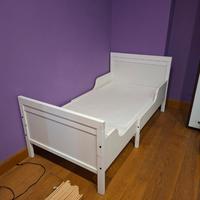 SUNDVIK letto allungabile con doghe e materasso