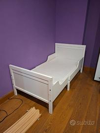 SUNDVIK letto allungabile con doghe e materasso